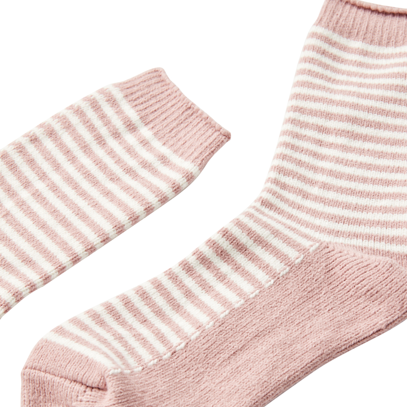Joules Cosy Stripe Socks - Pink-1
